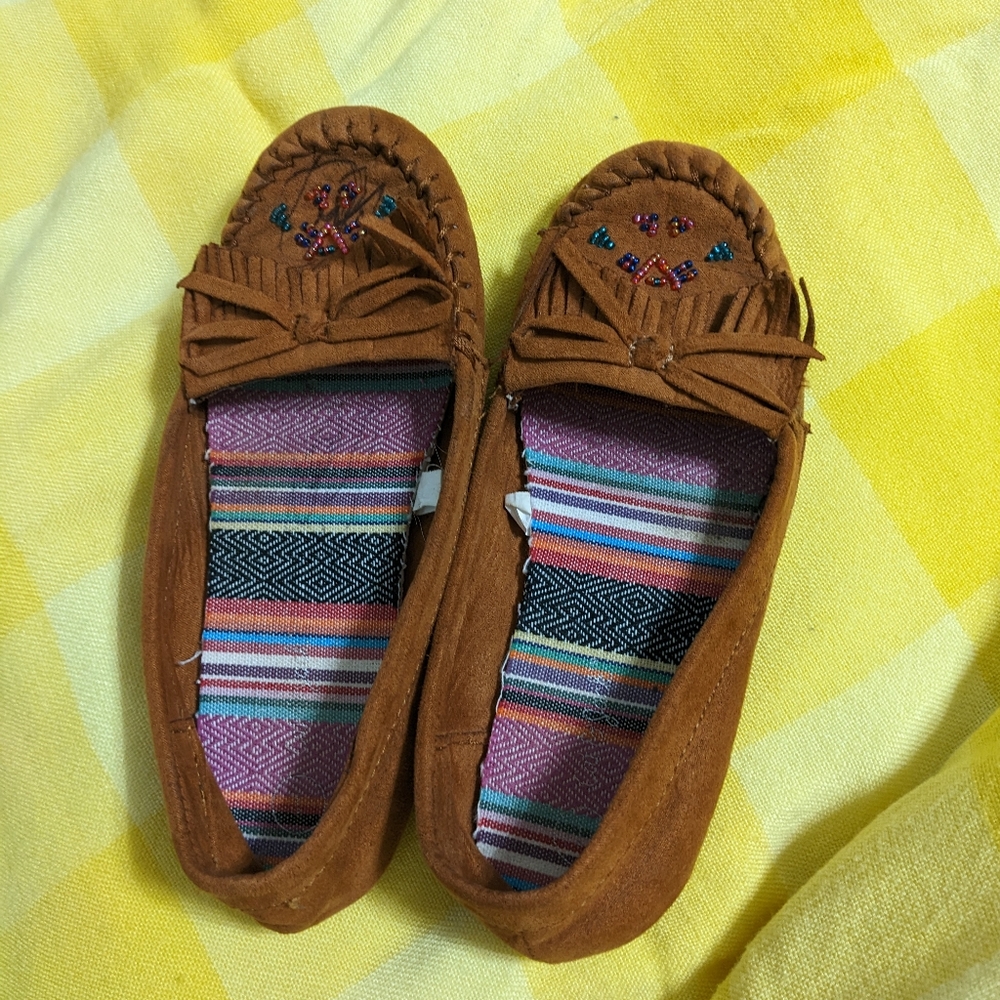 Cat and Jack moccasins girls size 1